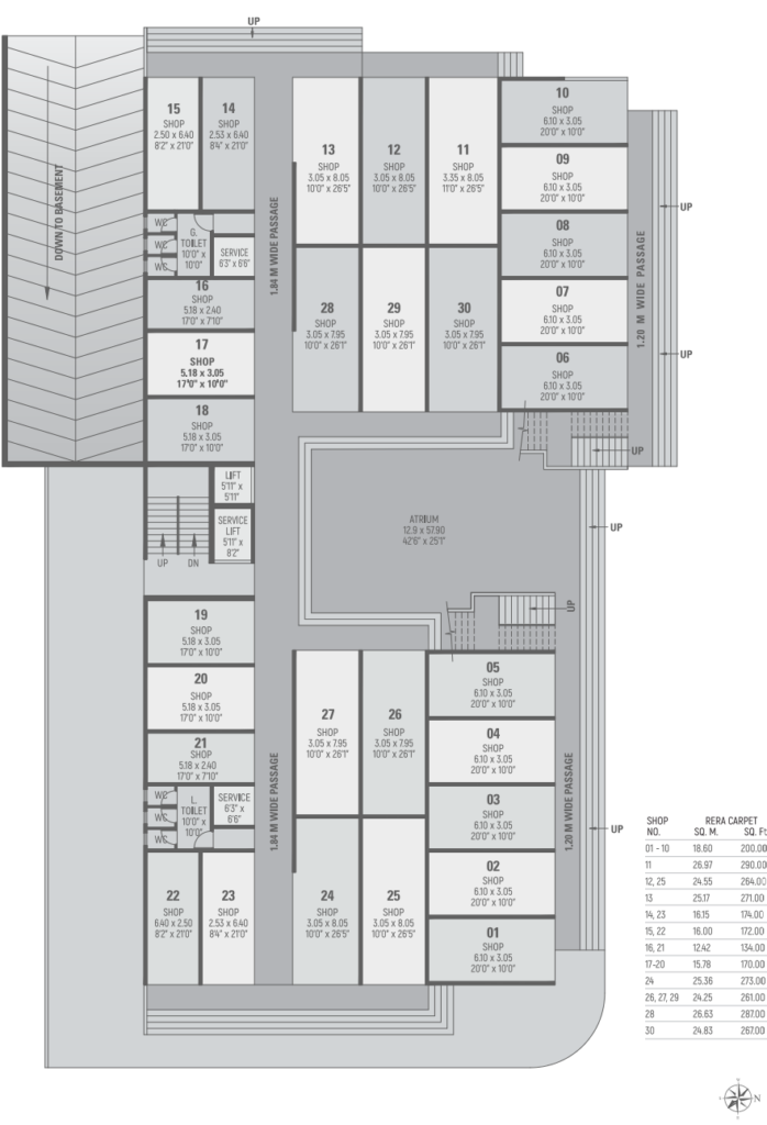 Commercial Building Ground Floor Plan